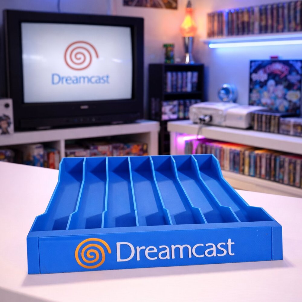 Dreamcast Game Disc Stand Retro Sega Storage Organizer Rack HKT-3010 Home Decor